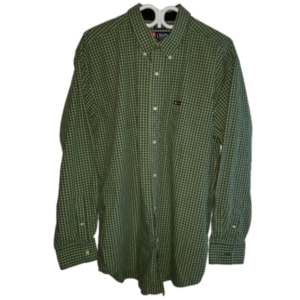 Chaps Long Sleeve Button Down Green Size L
